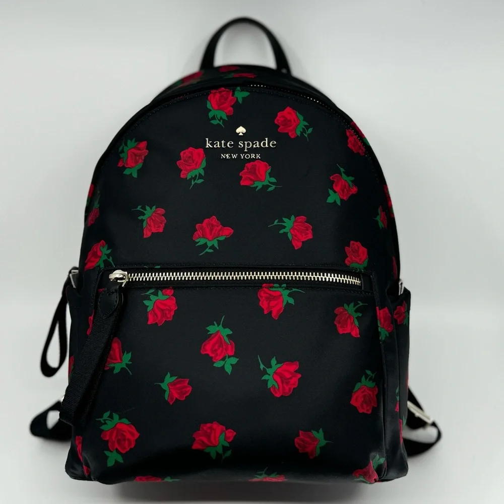 Chelsea Rose Toss Printed Medium Backpack, NWT - Picture 1 of 10